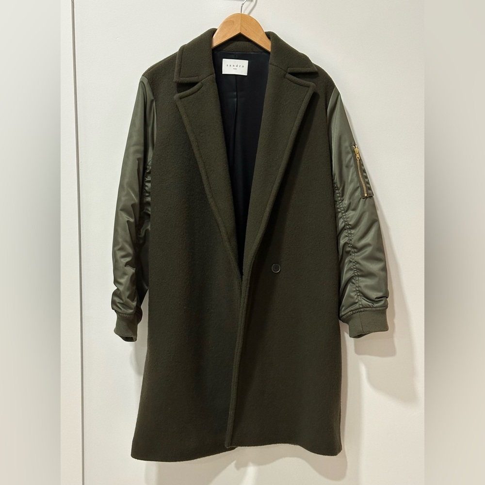 Sandro Wool Mixed Coat